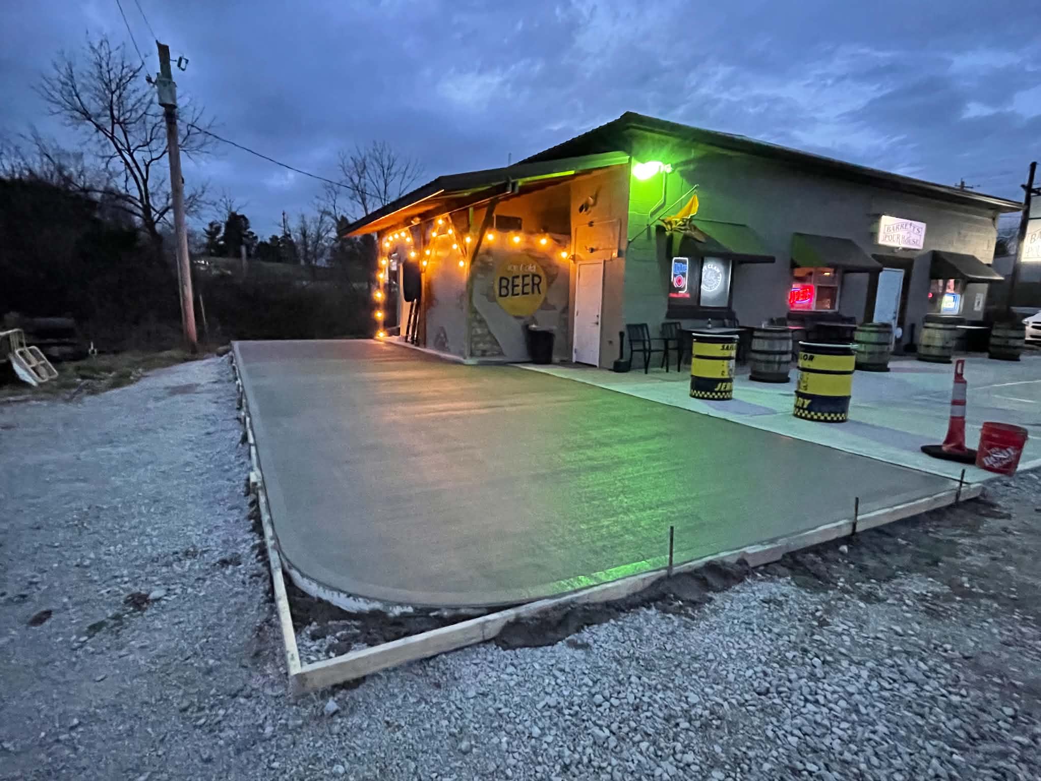 Finished concrete project by Donathan Designs